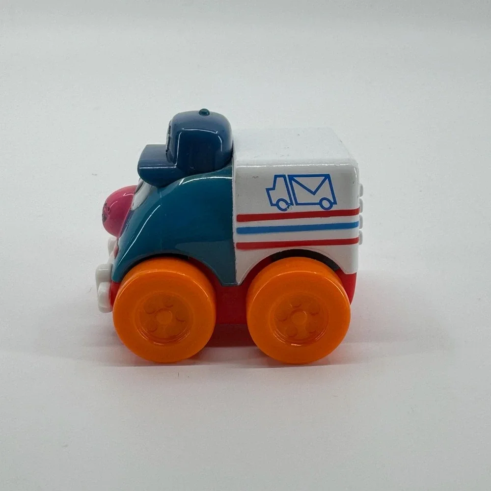Sesame Street Mail Truck Toy Giggle & Go Mattel Rolling Vehicle USPS Style 2006